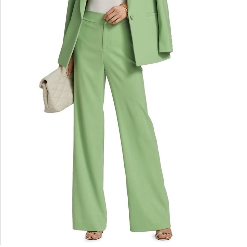 Alice + Olivia Denny Trousers Sea Foam Green Size 0